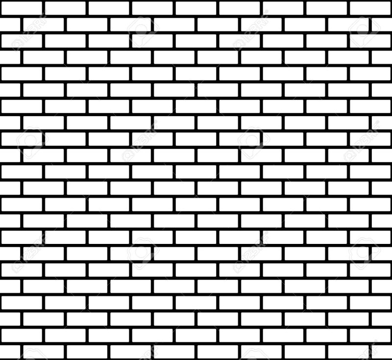 Кирпич черно белый