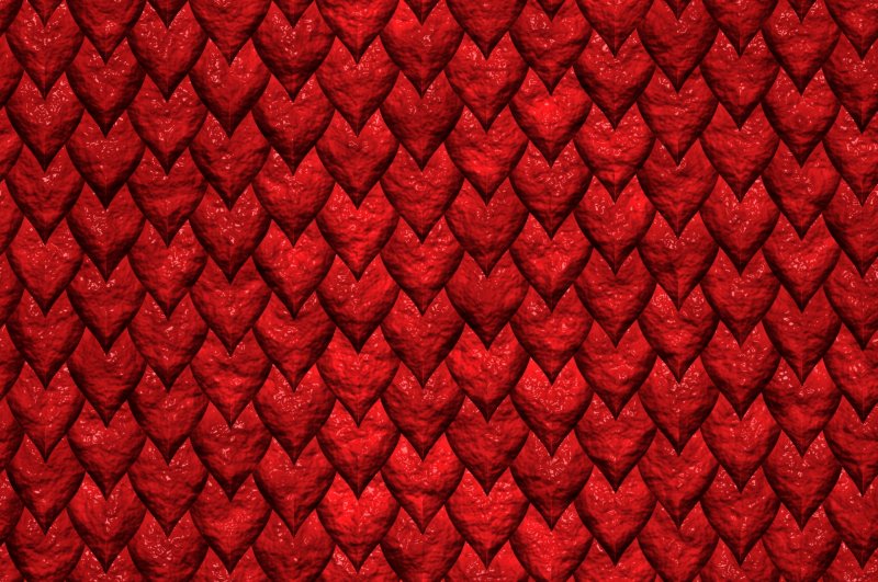 Красная чешуя дракона