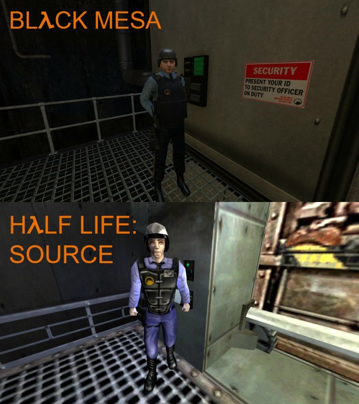 Half Life 1 черная Меза