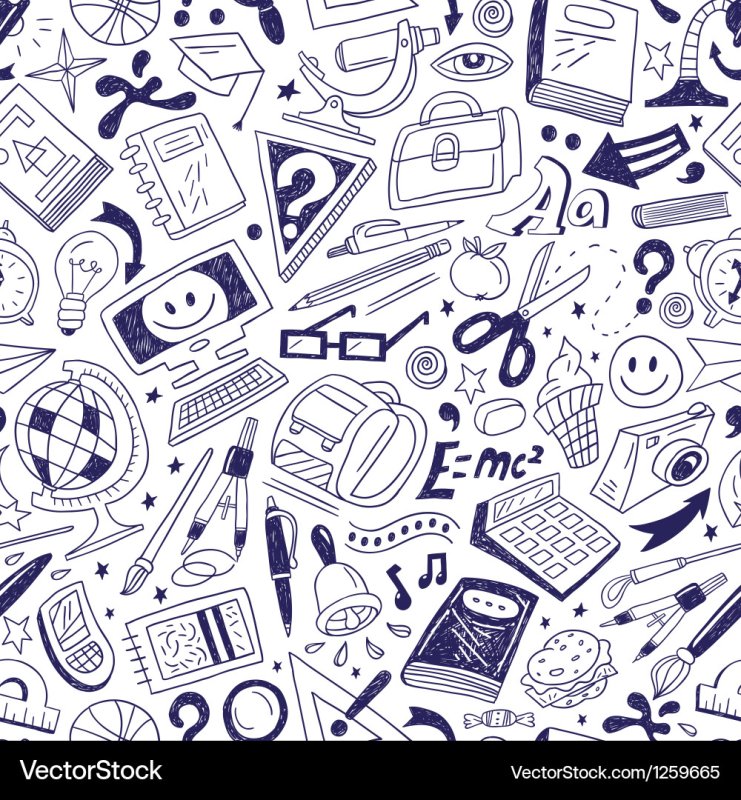 Бесшовный фон школа