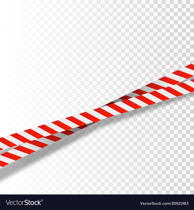 Полосатая лента для ограждения