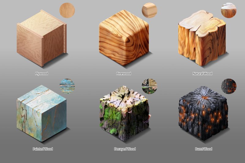 Кубик из дерева