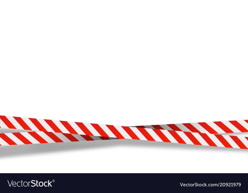 Полосатая лента для ограждения