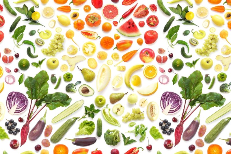 Паттерн овощи фрукты