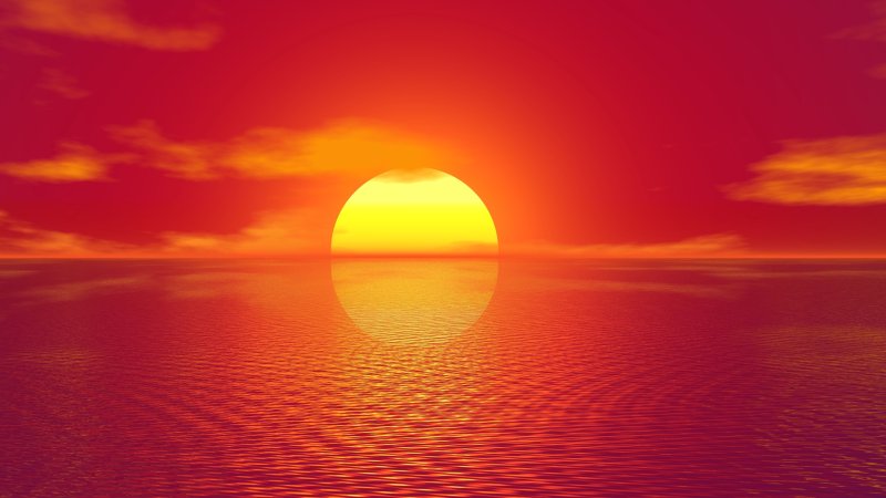 Красивое солнце