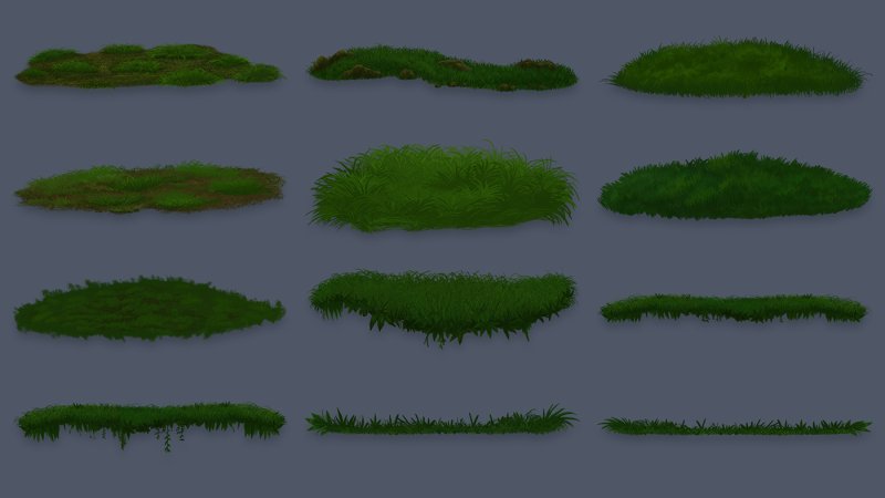 Трава 2д спрайт