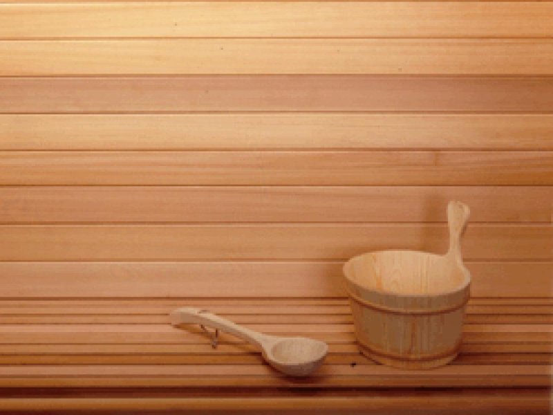 Деревянный фон для сауны