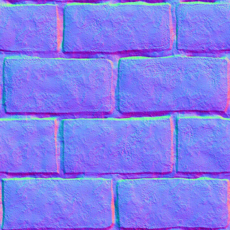 Нормал мап кирпича