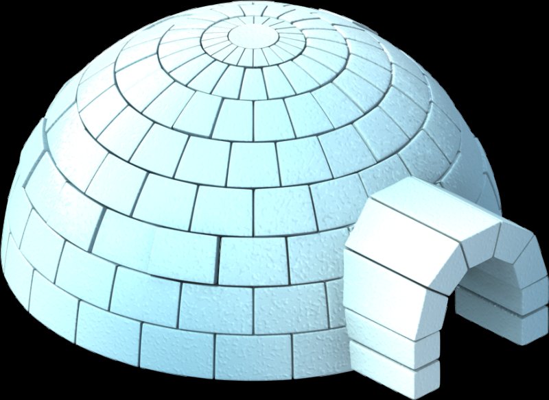 Иглу без фона