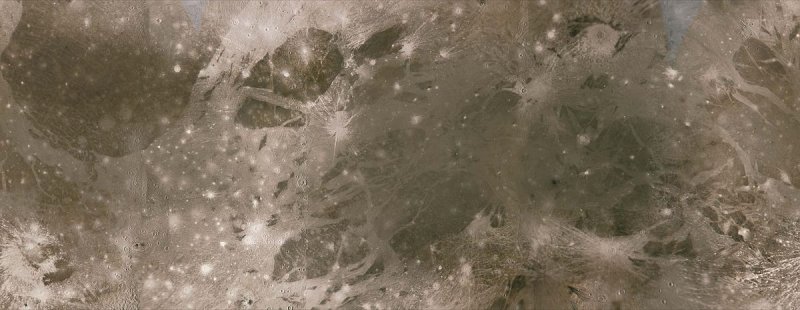 Карта поверхности Ганимеда