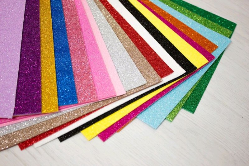 Фоамиран глиттерный фоамиран