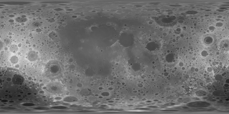 Moon heightmap