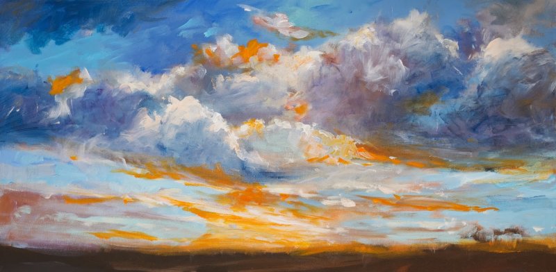 Облака живопись