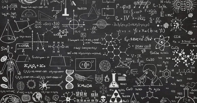 Доска с химическими формулами