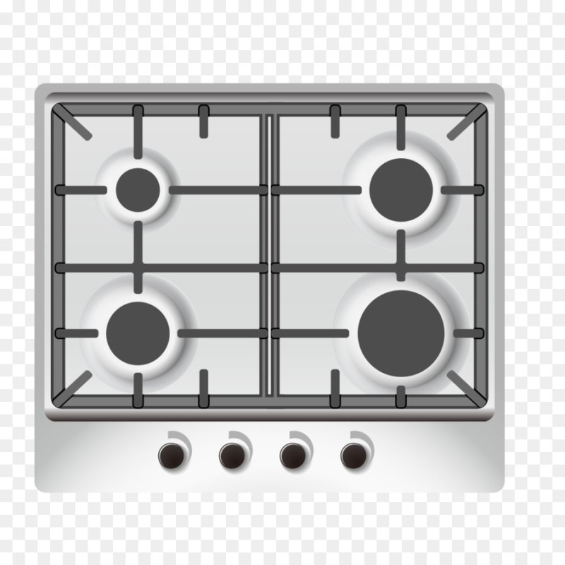 Газовая плита вид сверху