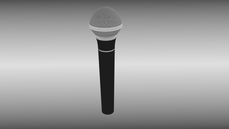 Микрофон 3d model