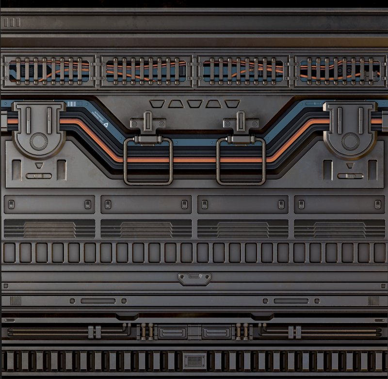 Текстура обшивки космического корабля