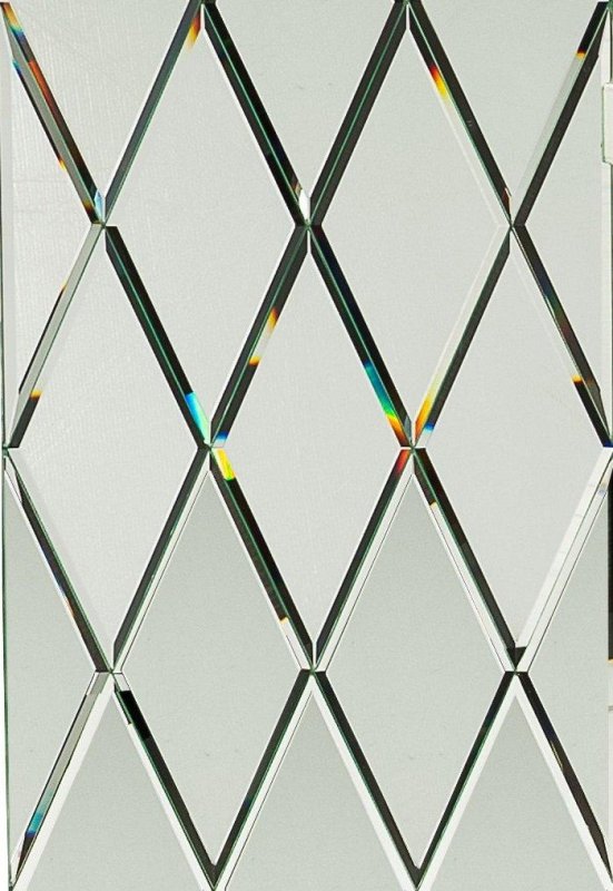 Зеркало с ромбами с фацетом