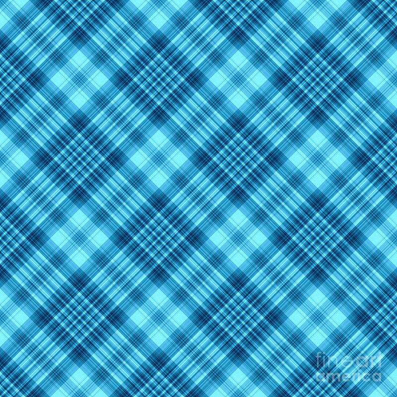 Синяя клетчатая ткань