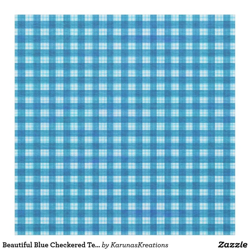 Голубая ткань в клеточку
