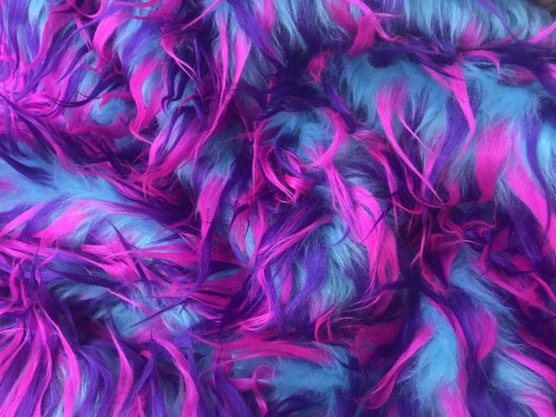 Мех искусственный разноцветный
