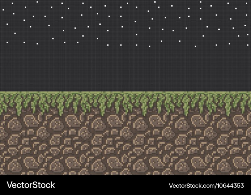 Трава пиксель арт