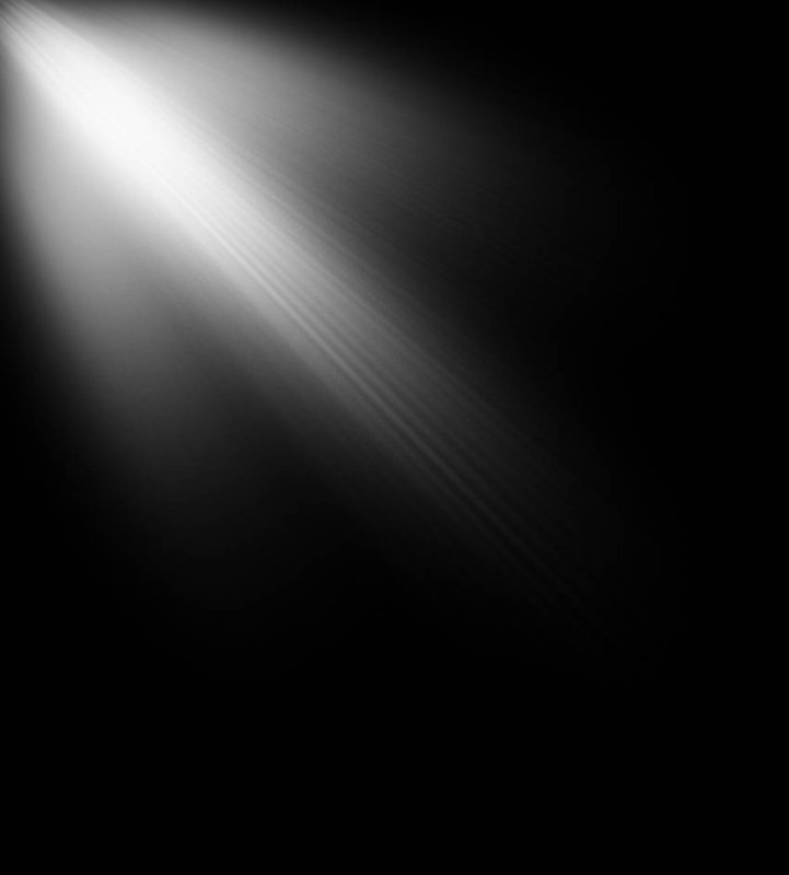 Лучи света на черном фоне