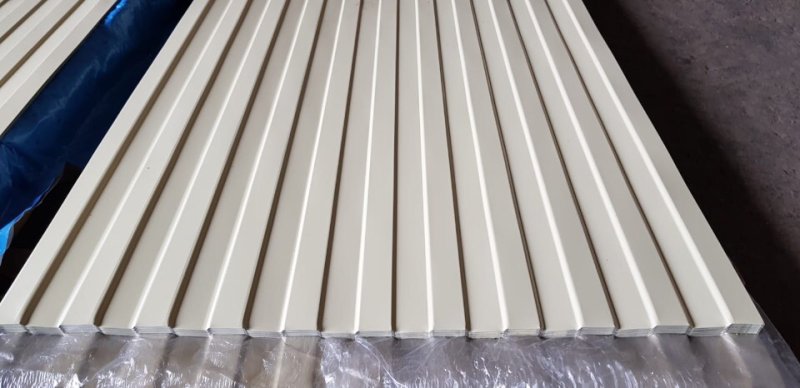 Профнастил с8 1,2х2 м 0,45 мм cлоновая кость RAL 1015