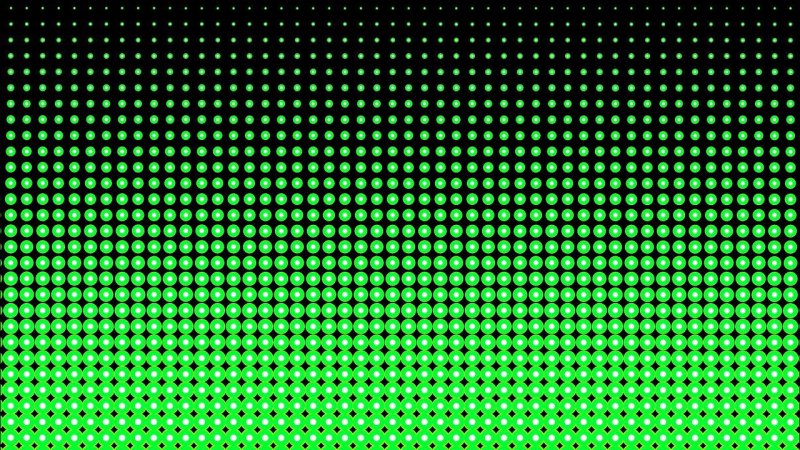 Зеленая точка на черном фоне