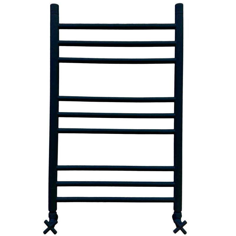 Полотенцесушитель водяной черный матовый 80х50 ewrika