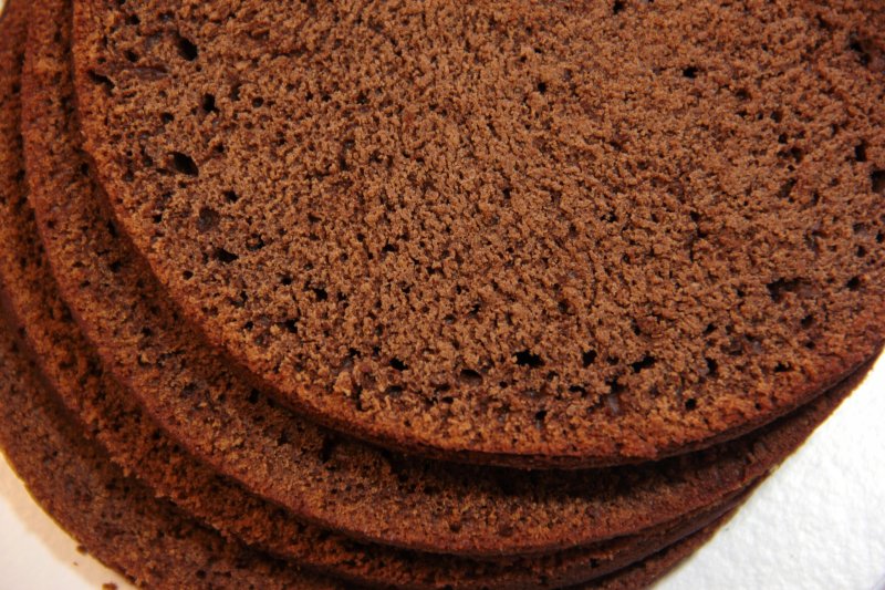 Воздушный шоколадный бисквит