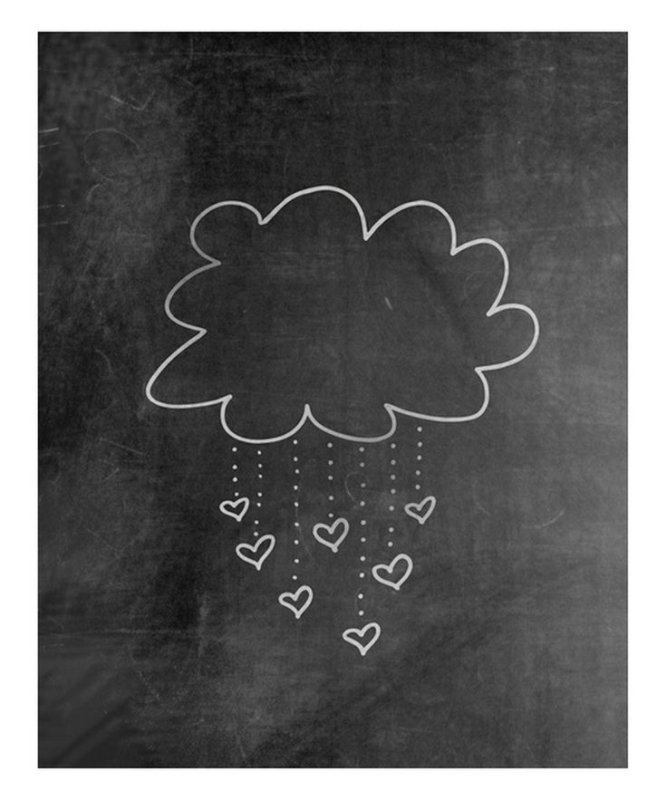 Рисунки мелом на доске