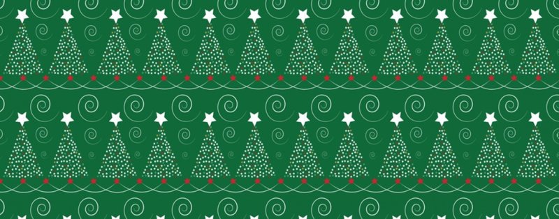 Новогодний орнамент зеленый