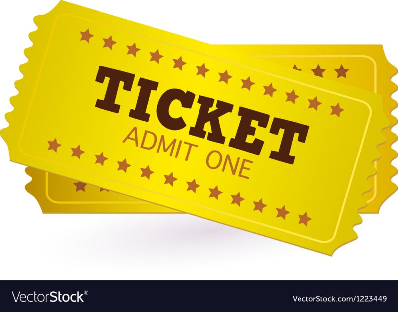 Счастливый билет вектор