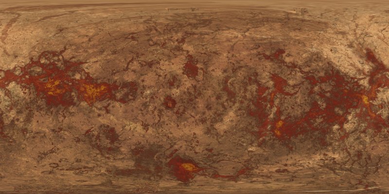 Карта поверхности планеты Венера