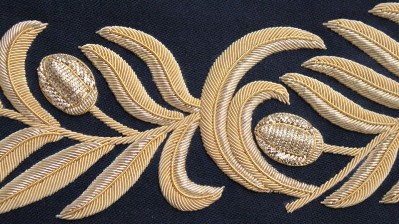 Канитель трунцал вышивка