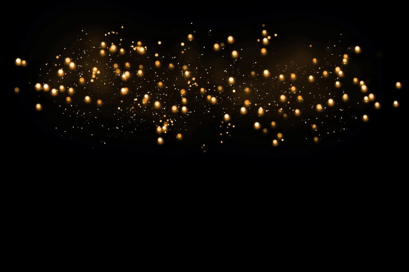 Огоньки на черном фоне