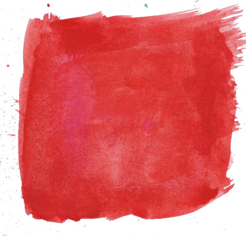 Красная Акварельная краска