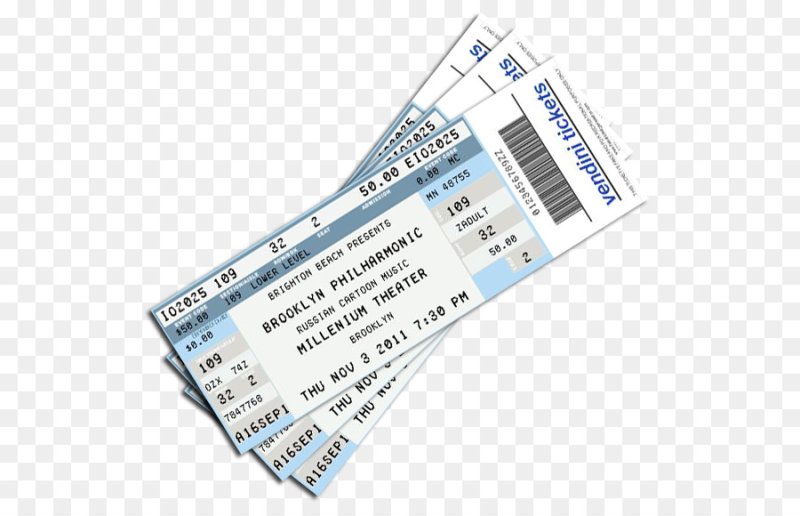 Авиабилеты на прозрачном фоне