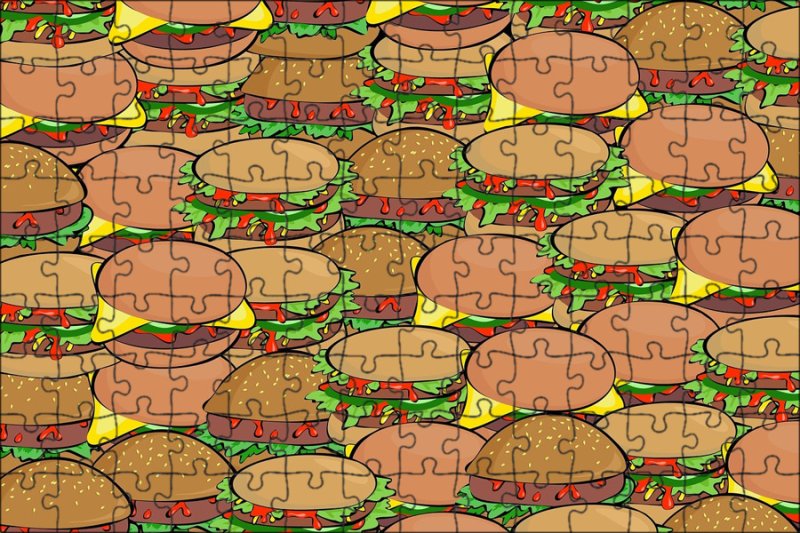 Фон с бургерами