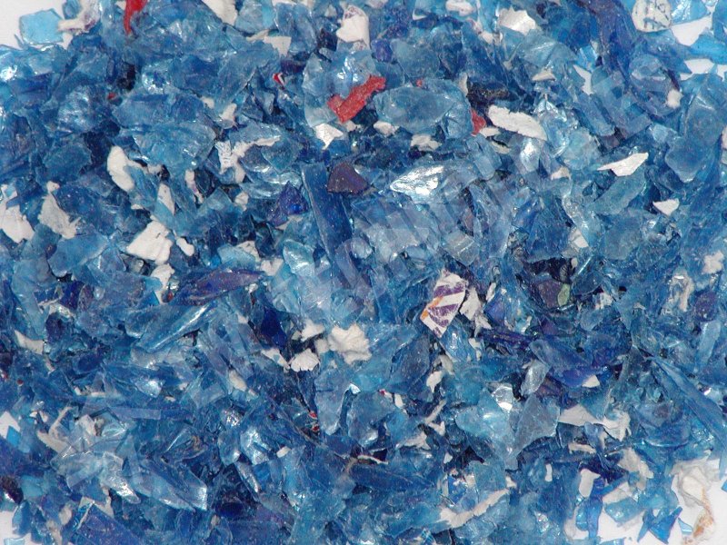 Текстура переработанного пластика