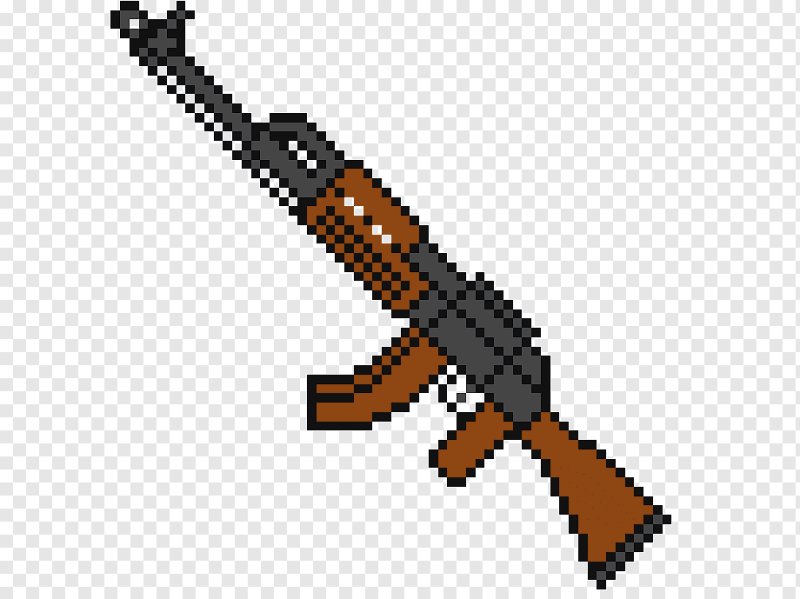 Оружие в пиксельном стиле