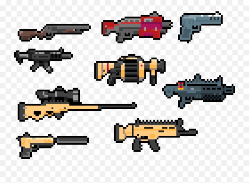 Пистолет 2д спрайт