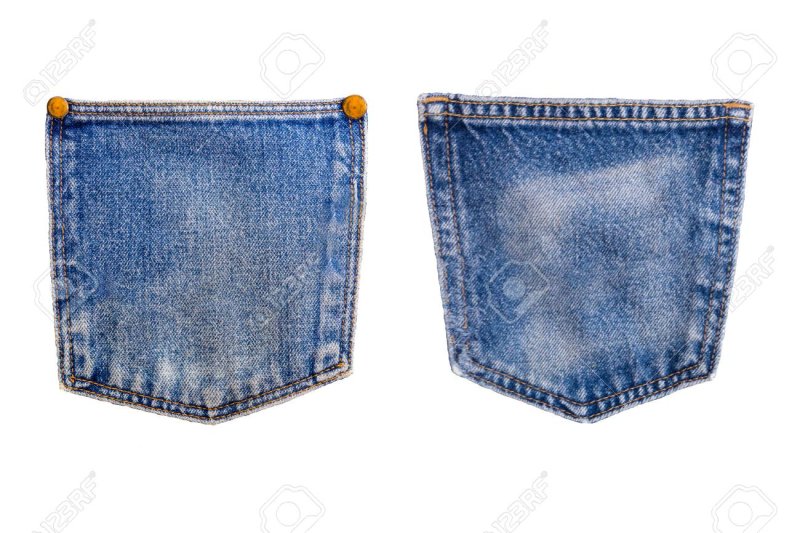 Джинсы карманы текстура
