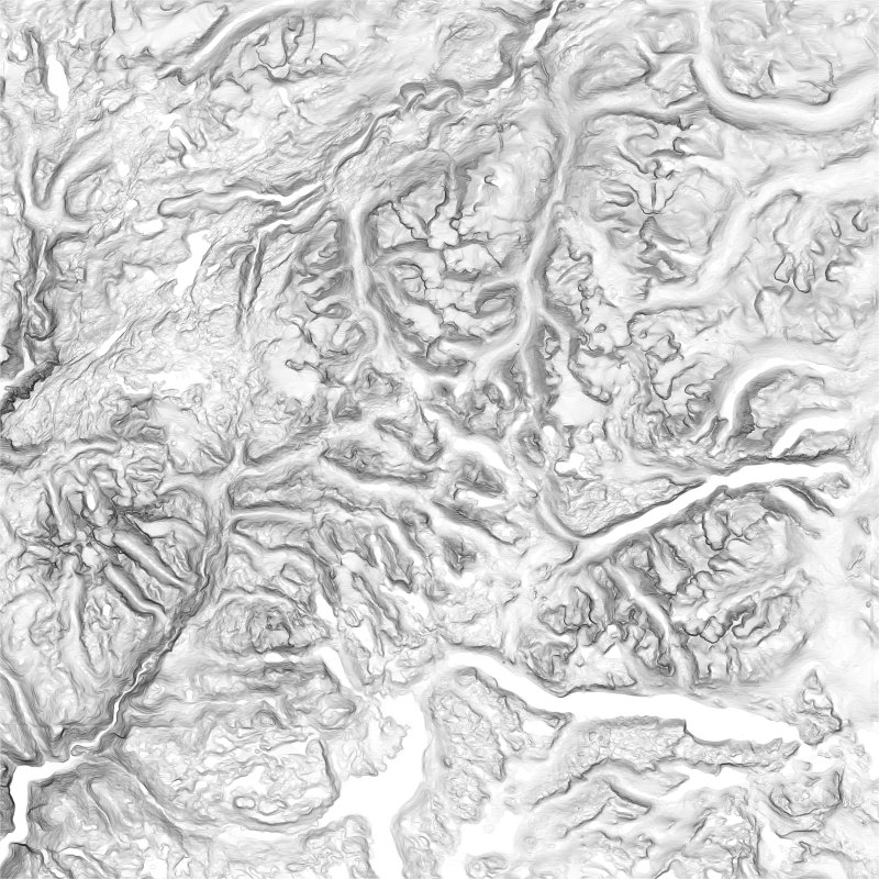 Displacement Map Terrain горы
