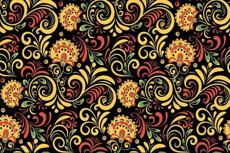 Хохлома паттерн Денис Симачев