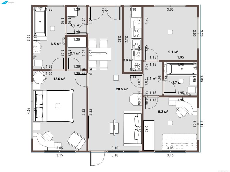 Планоплан 3d планировщик