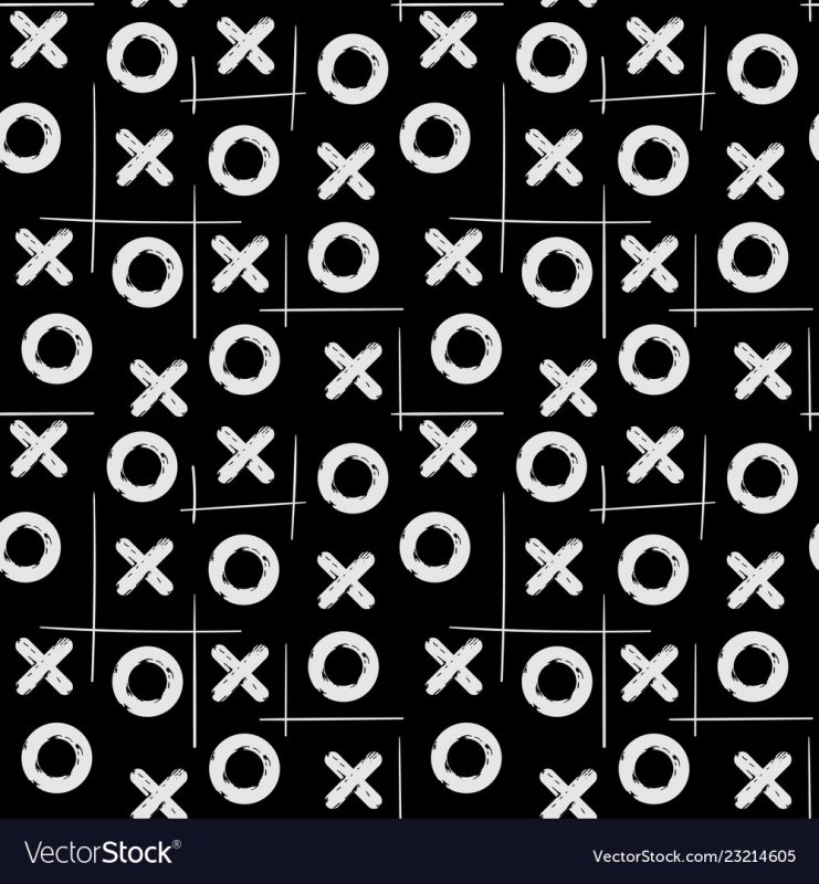 Паттерн из крестиков и кружочков