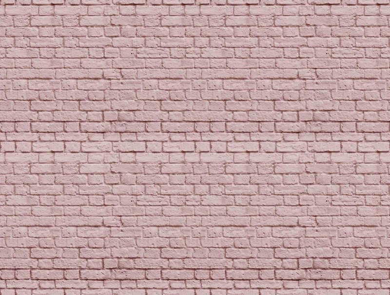 Розовая кирпичная стена