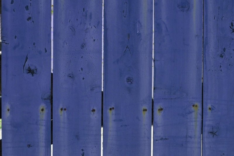 Синий забор